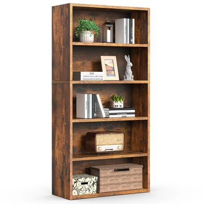 Tall, Dark & Organised — MCQ 5-Tier 53" Black Bookcase with Adjustable Shelves