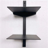 Modern Metal 2-Tier Bookshelf — Minimalist Wall Bookcase Jonine’s Corner