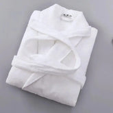 Terry Robe Women 100% Cotton Bathrobe Lovers Brown Robes Men Bathrobe Solid Towel Fleece Long Sleepwear Bridesmaid Robe White Jonine’s Corner