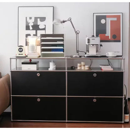Dual Cabinet Storage Organizer — Modern Chest of Drawers for Bedroom &amp; Living Room