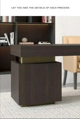 Italian Minimalism Office Desks Luxury Design Modern Study Office Desks Villa High-end Office Furniture Bureau De Chambre FYOD Jonine’s Corner