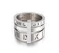 Personality Round Beads Ring Band Small Clear Crystal Zircon Waterproof Stainless Steel Rings Simple Granular Fine Jewelry