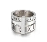 Crystal Zircon Stacking Ring — 18K Gold or Silver Plated, Stainless Steel