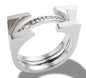 Stainless Steel Ring for Women Inlaid Zircon Rings Waterproof Romantic Fashion Jewelry