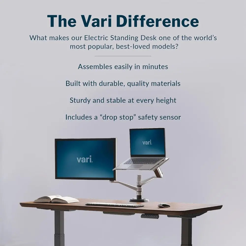 Work Better, Feel Better — 60x30 Electric Standing Desk with Dual Motor & Memory Presets