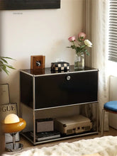 MLG Modern Dual Cabinet – Wood & Acrylic Living Room Storage