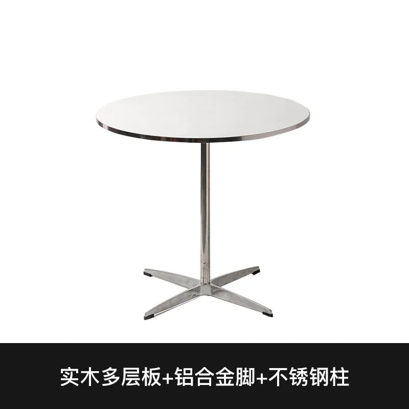 Sit in Style — Luxury Small Round Dining Table with Gold Metal Legs