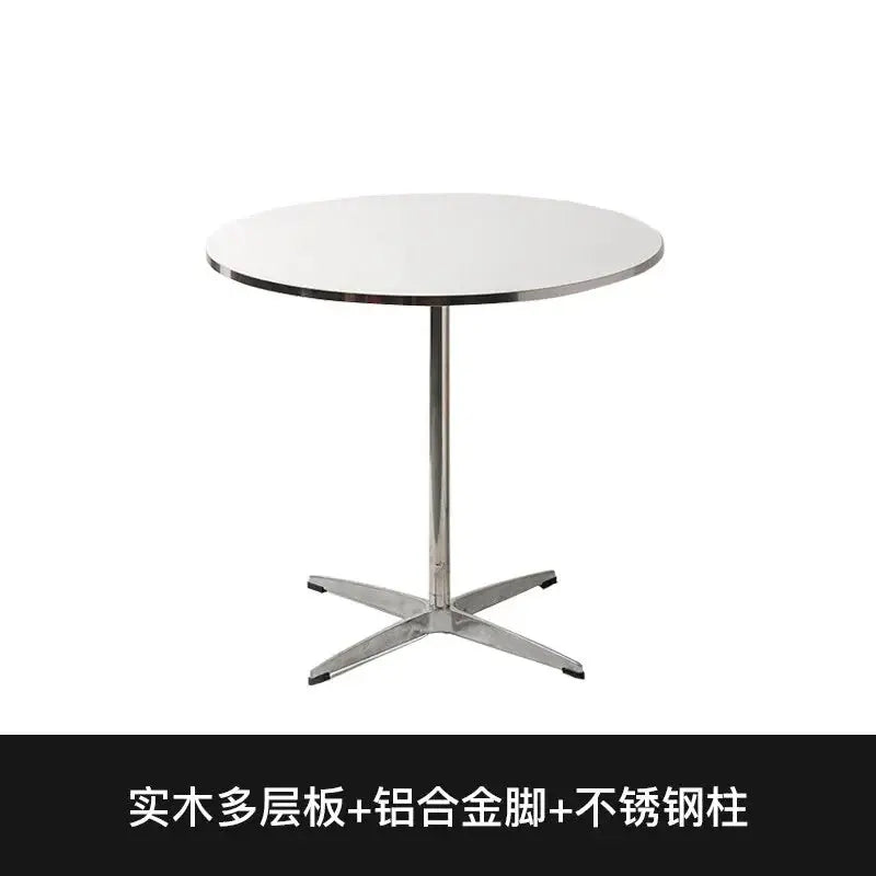 Round Restaurant Dining Table Wall Center Terrace Mini Corner Dining Table Space Saving Designer Mesas De Jantar Salon Furniture Jonine&