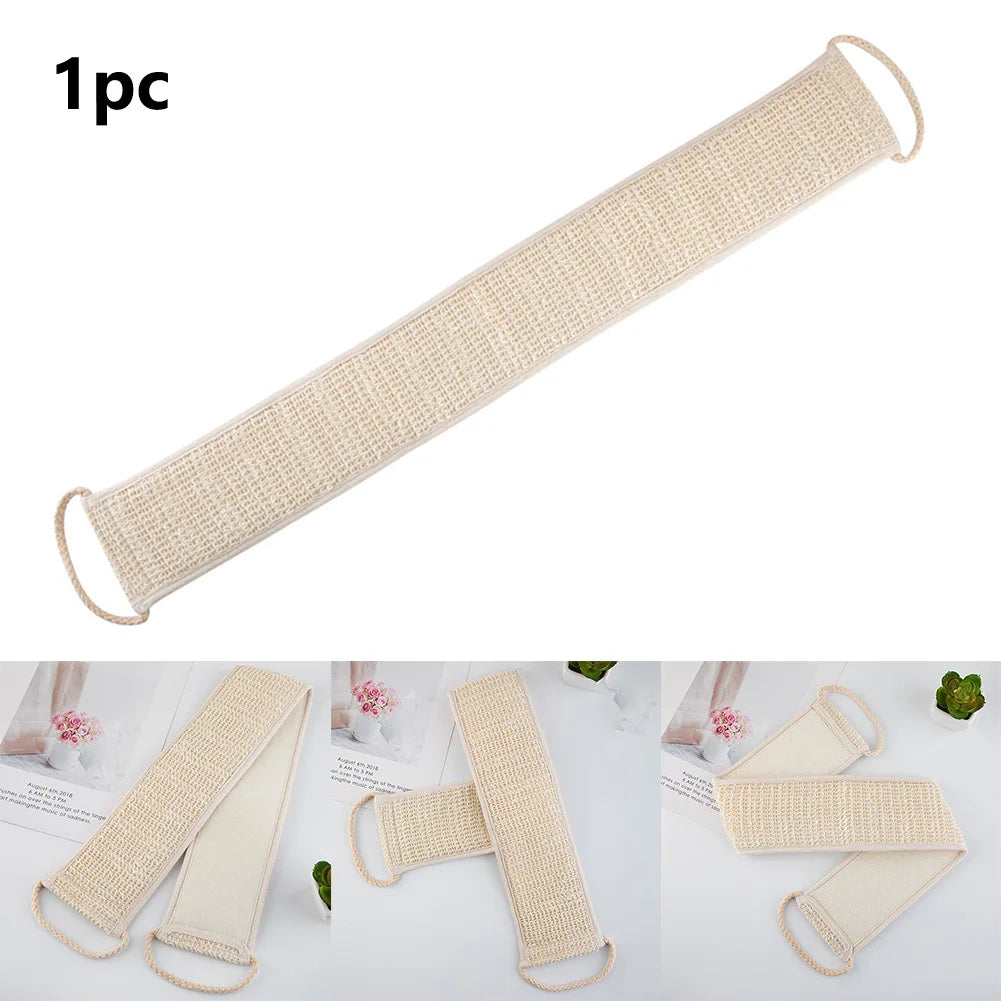 The Deep Clean — Sisal Back Scrubber Belt for Shower Exfoliation