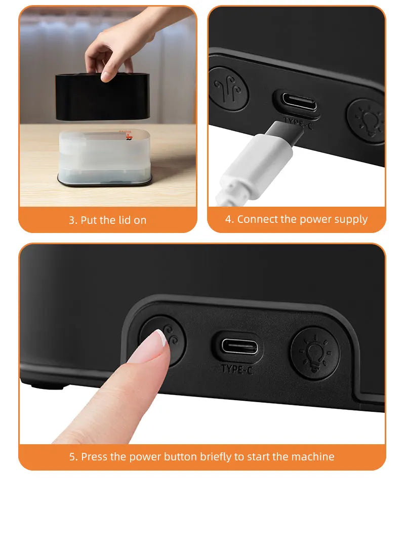 Flicker & Flow — Flame Effect Aromatherapy Diffuser & Humidifier