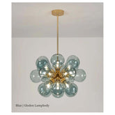 Suspended in Light — Designer Glass Bubble Chandelier for Bedroom & Living Room