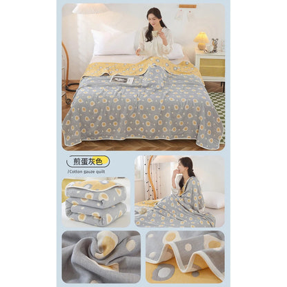 Cotton Gauze Summer Quilt — Solid