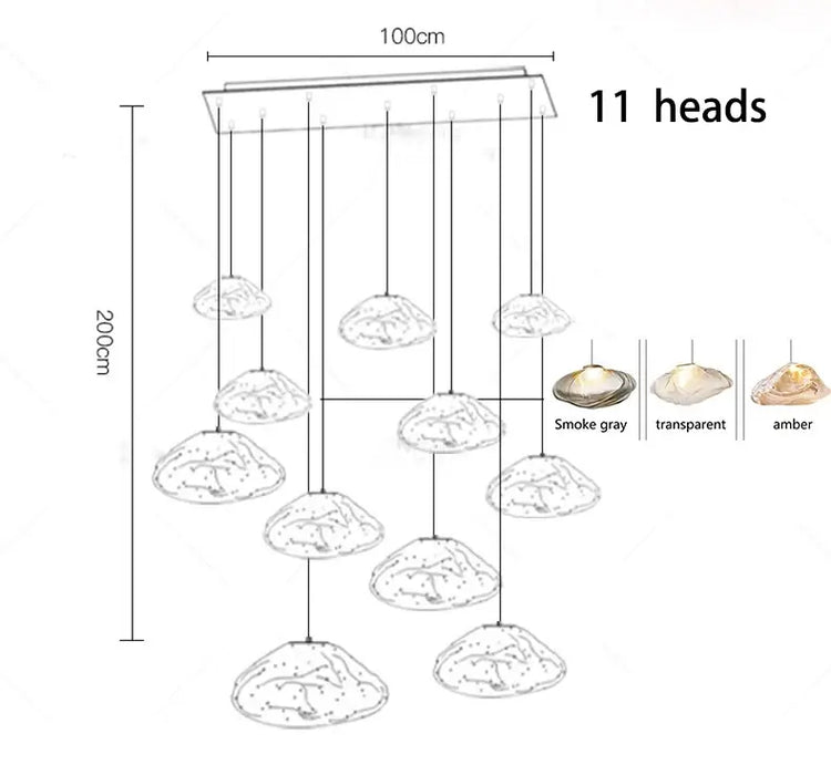 Modern LED Chandelier - Gbbmade Luxury Staircase & Living Room Light