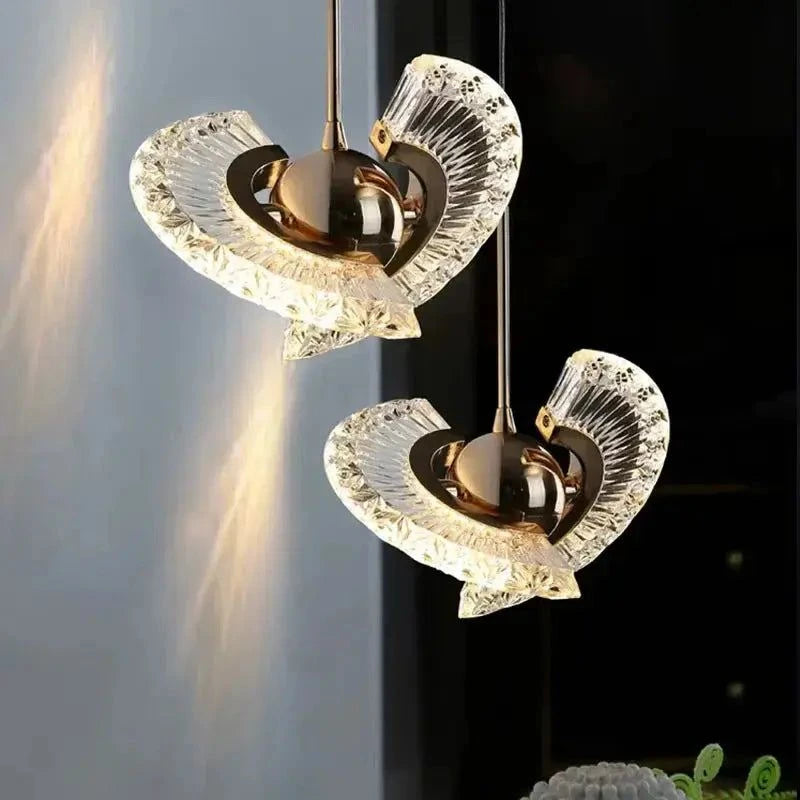 Modern Rose Gold LED Pendant Light — Bedroom & Living Room Chandelier Jonine’s Corner