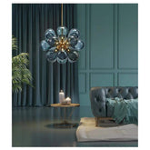 Suspended in Light — Designer Glass Bubble Chandelier for Bedroom & Living Room