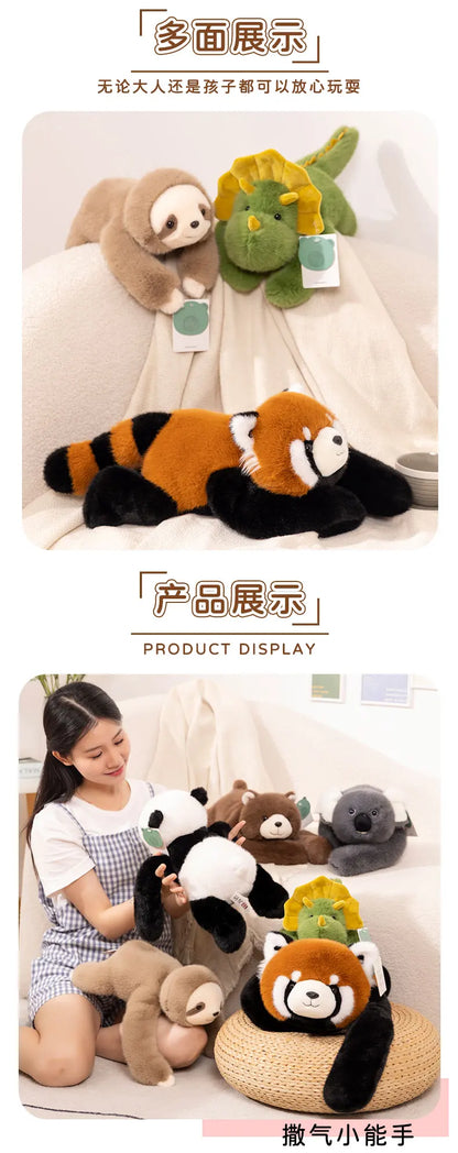 The Room Friend — Long-Arm Forest Animal Plush Pillow