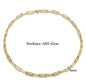 Stainless Steel Vintage Textured Delicate Necklace