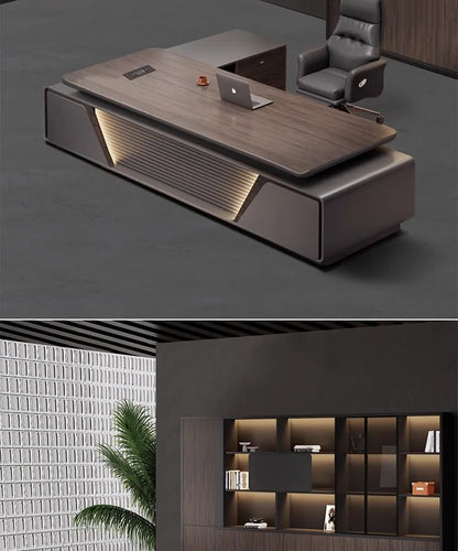 Height-Adjustable L-Shaped Gaming & Home Office Desk