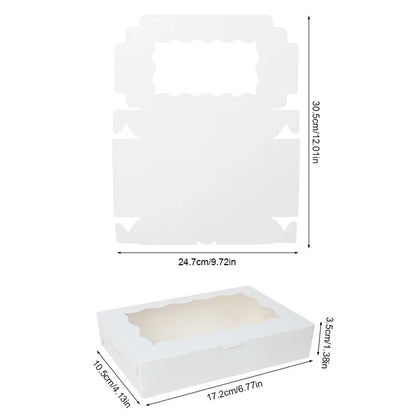 Kraft Paper Gift Boxes with Window — Set of 5, 10, or 20
