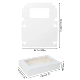 5-20pcs Gift Boxes With Window Birthday Party Chocolate Candy Cookie Gift Packaging Wedding Supplies Baby Shower Christmas Decor Jonine’s Corner