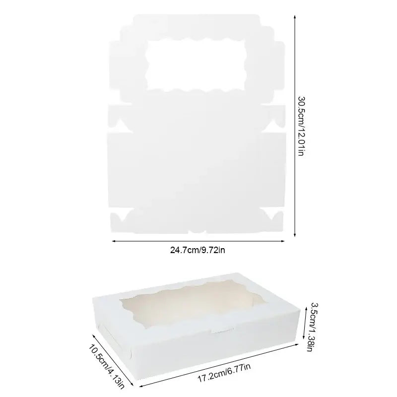 Window Gift Boxes for Candy, Cookies &amp; Party Favours — Set of 5–20