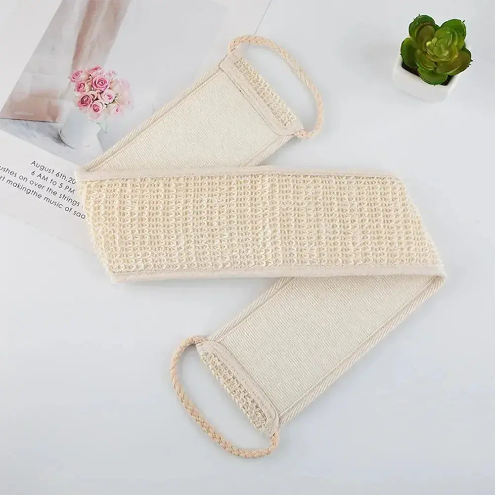 The Deep Clean — Sisal Back Scrubber Belt for Shower Exfoliation Jonine’s Corner