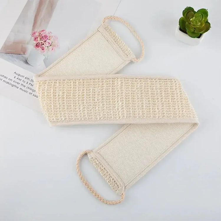 The Deep Clean — Sisal Back Scrubber Belt for Shower Exfoliation Jonine’s Corner