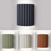 Nordic Macaroon Resin LED Wall Lamp — Sculptural Bedside Glow