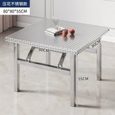 Buffet Serving Counter Home Dining TableStainless Steel Multifunctional Foldable Table Portable Outdoor Camping Desk Commercial Jonine’s Corner