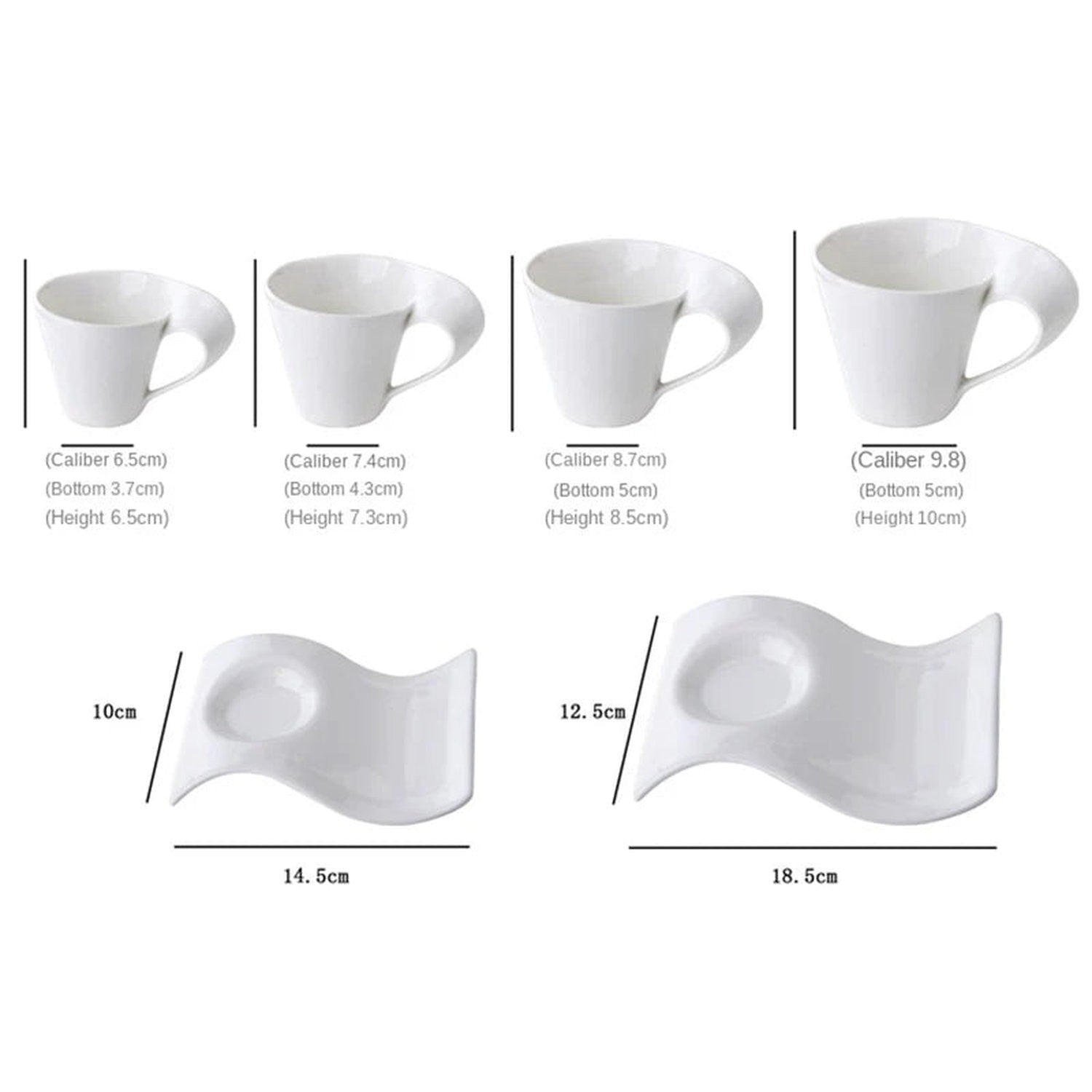 The Morning Ritual — Wavy Ceramic Coffee Cup