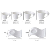The Morning Ritual — Wavy Ceramic Coffee Cup