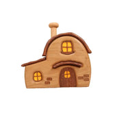 Nordic Style Wooden House Ornaments Miniature Landscape Creative Cute Gifts Home Decor Wooden Building Desktop Decorations — Uncategorized
