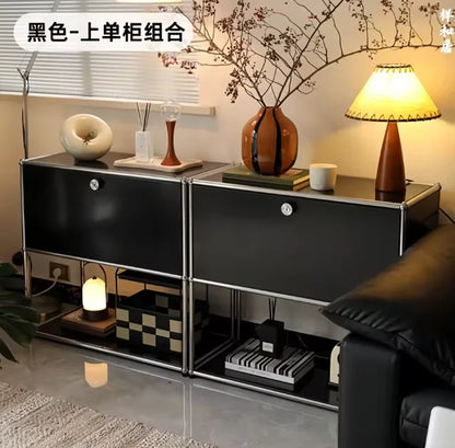 Dual Cabinet Storage Organizer — Modern Chest of Drawers for Bedroom & Living Room