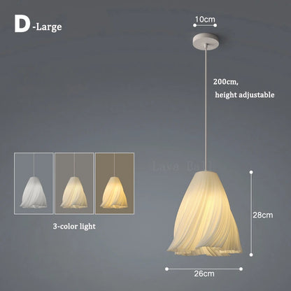 3D Floral Resin Pendant Light — Nordic Chandelier