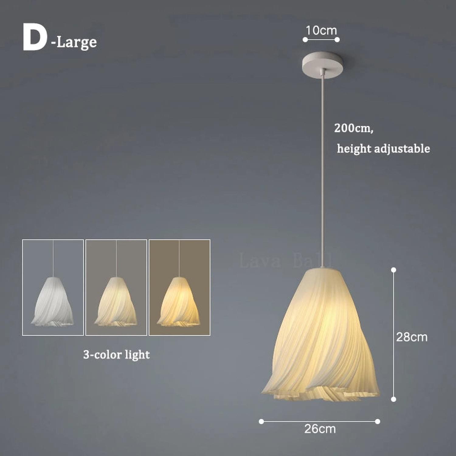 3D Floral Resin Pendant Light — Nordic Chandelier