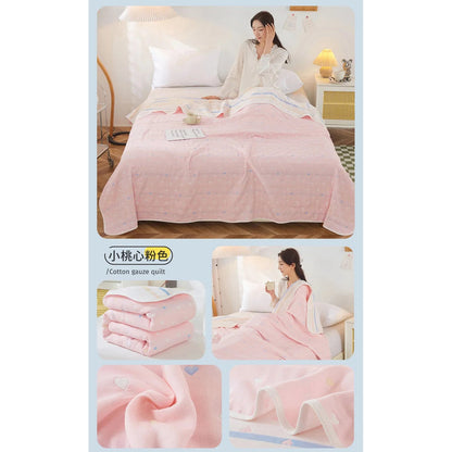 Cotton Gauze Summer Quilt — Solid