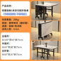Extendable Dark Luxury Dining Table — Space-Saving with Casters