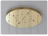 Golden Branch Staircase Chandelier — Multi-Light Pendant for Duplex & Statement Spaces Jonine&