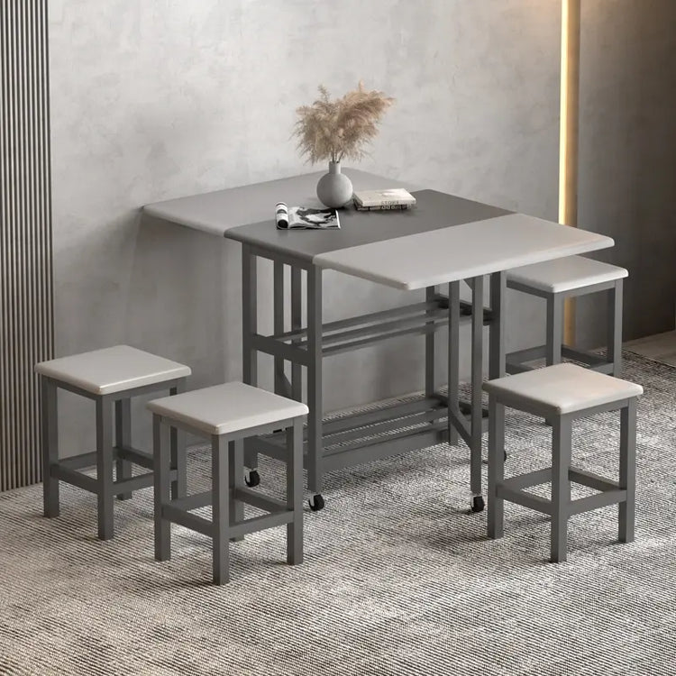 Dark Luxury Mid-Century Dining Table – Extendable Wood Frame