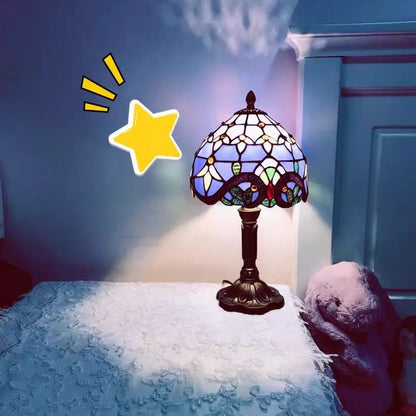 Old World Glow — European Retro Art Glass LED Desk Lamp