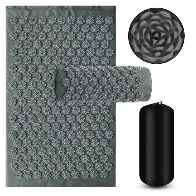 Spike Yoga Mat Acupressure Massage Pad Shakti Mat Relieves Pressure Body Pain Relax Muscles Back Acupuncture Pillow Home Fitness Jonine’s Corner