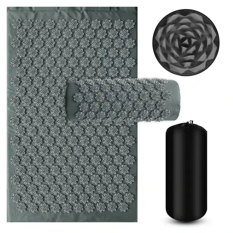 Spike Yoga Mat Acupressure Massage Pad Shakti Mat Relieves Pressure Body Pain Relax Muscles Back Acupuncture Pillow Home Fitness