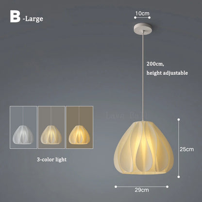 3D Floral Resin Pendant Light — Nordic Chandelier
