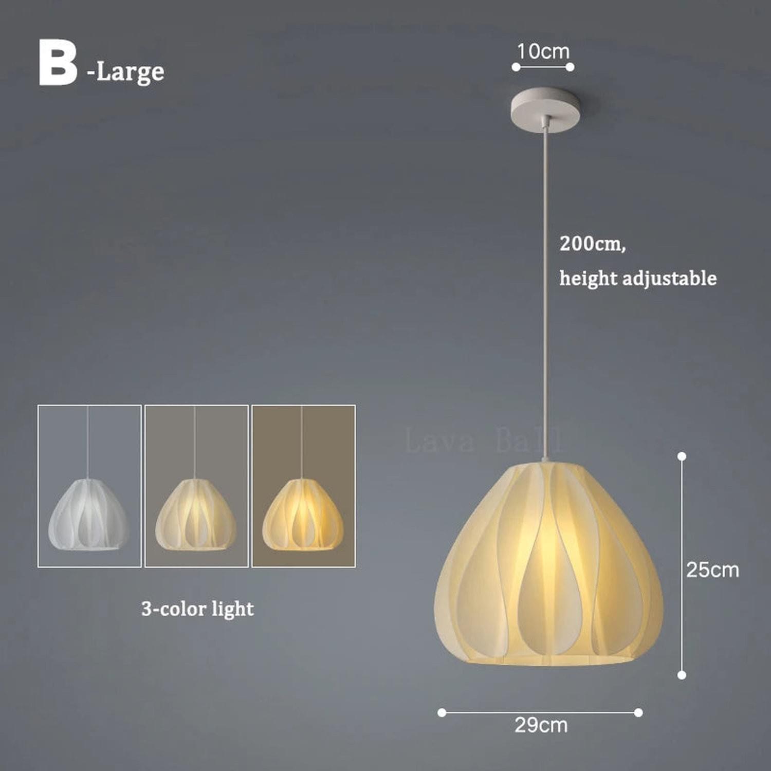 3D Floral Resin Pendant Light — Nordic Chandelier