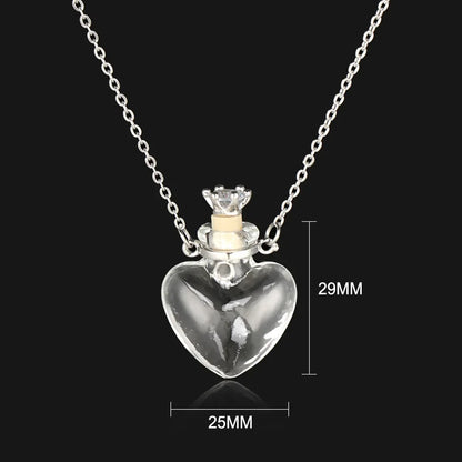 Fashion Glass Perfume Essential Oil Bottle Pendants DIY Women&