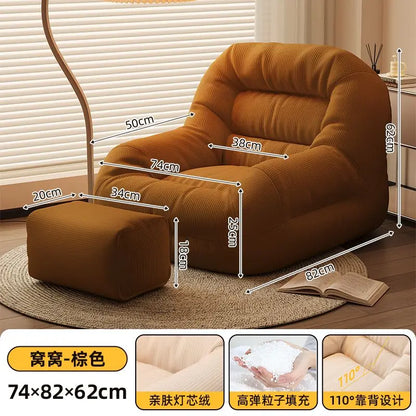 Breathable Fabric Sofa Bed — Compact Modern Living Room Sofa