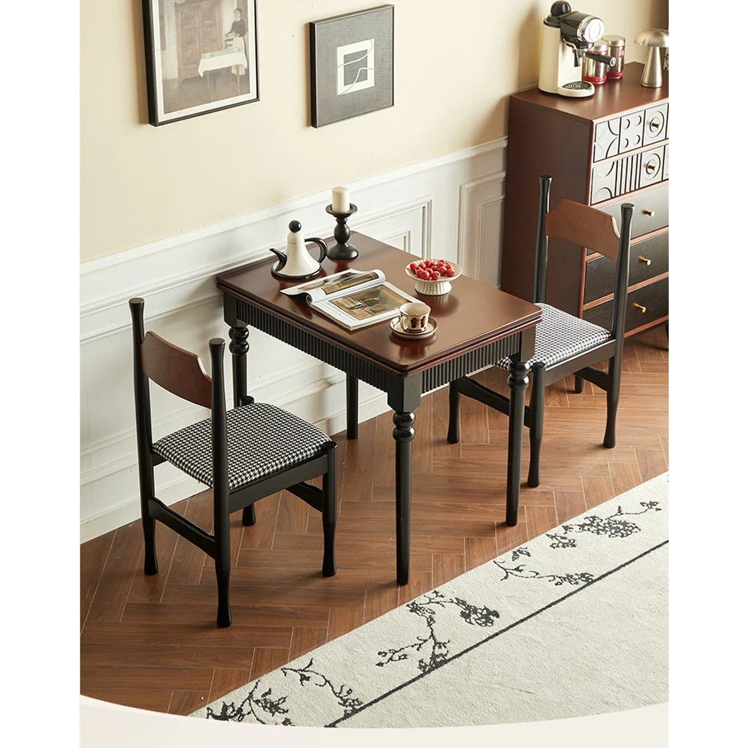 Mid-Century Foldable Dining Table
