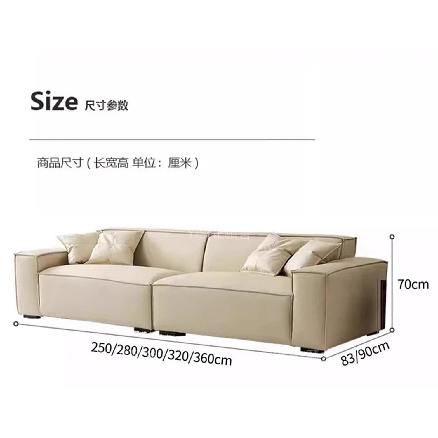 Aesthetic Space-Saving Luxury Sofa — Unique Designer Living Room Seating