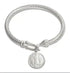 Fashion Simple Stainless Steel 3 Crystal Bracelet Bangle