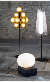 The Grape Cluster — Sculptural Glass Floor Lamp with Warm LED Glow Jonine’s Corner